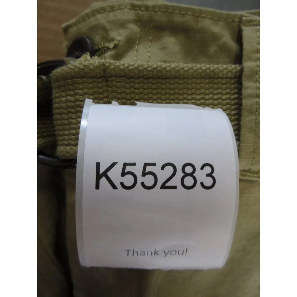 St Johns Bay Shorts 44 Khaki Olive Cargo Ripstop Stretch Belted NEW